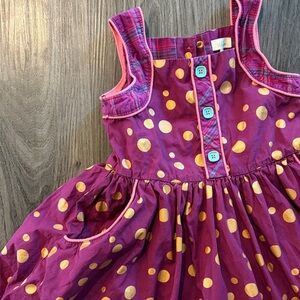 Matilda Jane Girls Polka Dot Purple Party Dress - Size 6